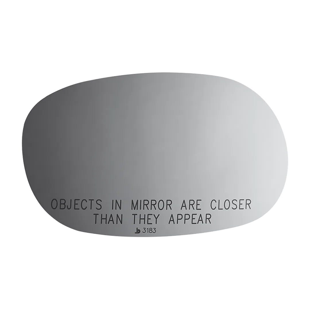 3183 – BURCO MIRROR Exterior Mirror Glass, OE Replacement Standard Mirror Manual Non-Heated Without Turn Signal Indic...